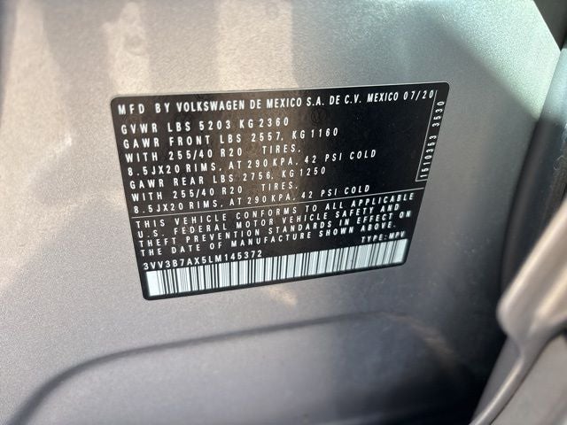 2020 Volkswagen Tiguan 2.0T SE R-Line Black